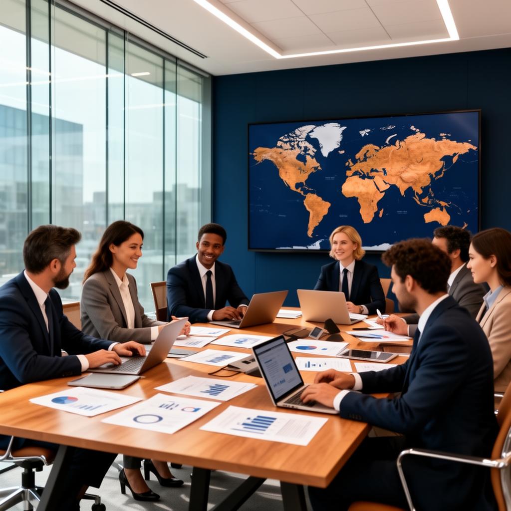 Global Kinect team collaborating on international employment delivery